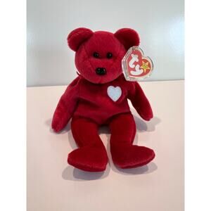 Ty Beanie Baby 1999 Valentina the Bear Beanbag Plush Toy P.E. Pellets JL